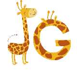 چاپ قاب موبایل و گوشی PNG رایگان کارتونی زرافه برای تصاویر کتاب و مجله آموزشی