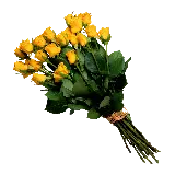چاپ قاب موبایل و گوشی دانلود عکس png دسته گل رز زرد با شاخه های بلند و چشمگیر