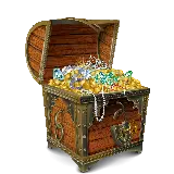 چاپ قاب موبایل و گوشی عکس پی ان جی PNG صندوق گنج دزدان دریایی پر از طلا و الماس 