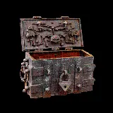 چاپ قاب موبایل و گوشی دانلود عکس صندوقچه قدیمی و عتیقه با بک گراند مشکی 