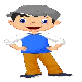 چاپ قاب موبایل و گوشی دانلود png عکس پسر بچه کارتونی بامزه با کیفیت بالا