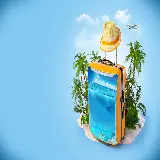 چاپ قاب موبایل و گوشی عکس زیبا و دیدنی برای استوری با نمایه مهاجرت و جزیره