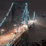 تصویر پل خلیج اوکلند در سانفرانسیسکو با کیفیت عالی