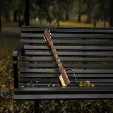 چاپ قاب موبایل و گوشی والپیپر جدید برای مانیتور گیتار شکسته روی نیمکت 