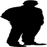 چاپ قاب موبایل و گوشی دانلود عکس png سایه مرد بزرگسال هیکلی بدون بک گراند