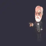 چاپ قاب موبایل و گوشی کاریکاتور و عکس گرافیکی زیگموند فروید روانشناس مشهور اتریشی 