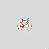 چاپ قاب موبایل و گوشی عکس استوک مینیمالی دوچرخه کیوت و کوچولو مناسب چاپ پوستر