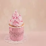 چاپ قاب موبایل و گوشی بک گراند خوشمزه کیک و شیرینی خامه ای صورتی با طعم توت فرنگی 