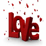 چاپ قاب موبایل و گوشی تصویر سه بعدی با طرح LOVE در بکگراند سفید برای فوتوشاپ 