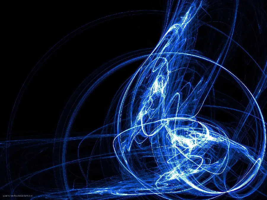 والپیپر امواج آبی با موضوع فیزیک کوانتوم مخصوص کامپیوتر