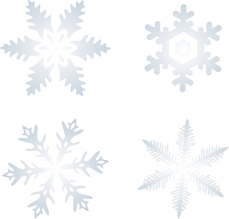 عکس کاملا رایگان طرح های مختلف دانه برف با فرمت PNG