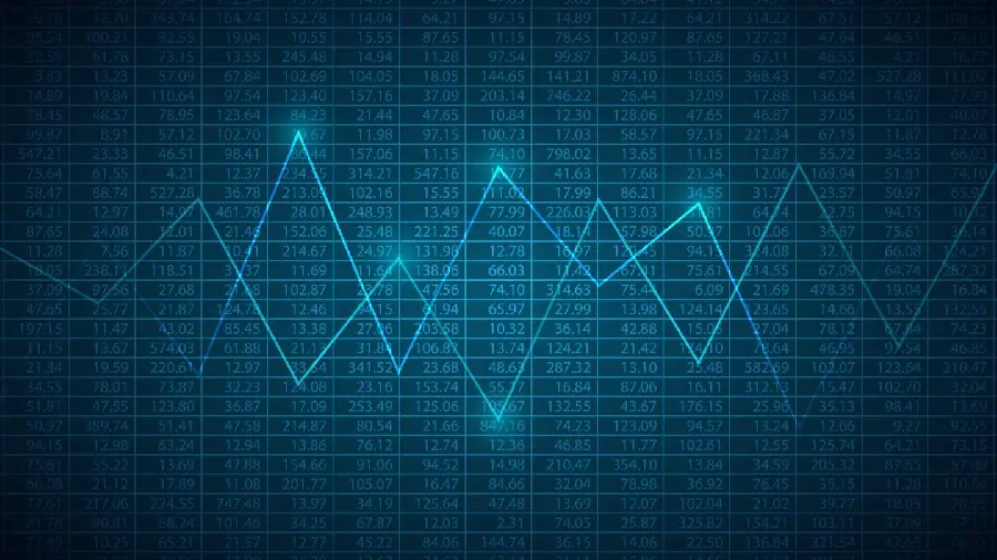 بک گراند جدول اعداد و نمودار مخصوص تریدر با کیفیت بالا