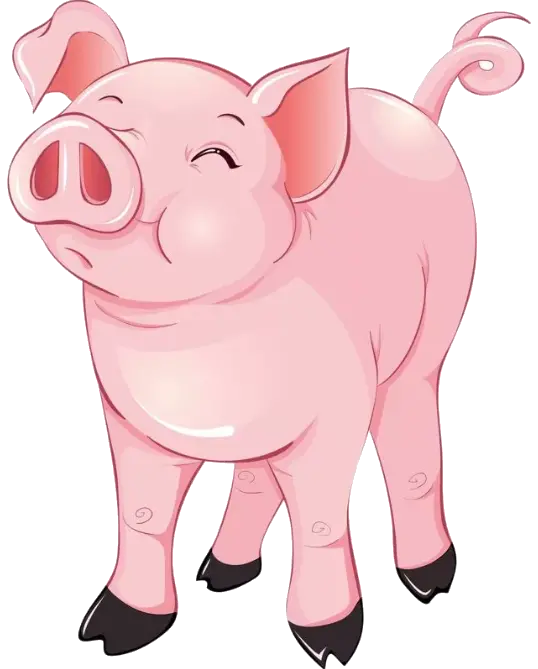 خوک کارتونی محبوب در دنیای کودکان در فرمت png