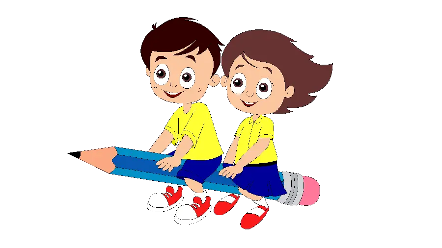 عکس کارتونی زیبای آموزش کودکان در مهد کودک با فرمت PNG