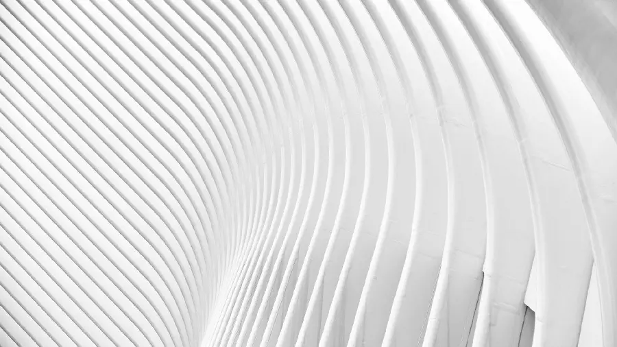 والپیپر در تم سفید و روشن از معماری عجیب و خلاقانه مینیمال