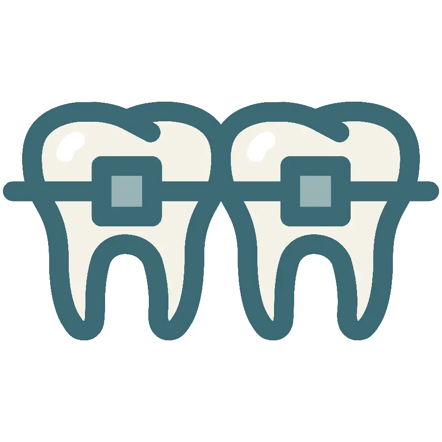 لوگو و آیکون ارتودنسی دندان با فرمت PNG بدون زمینه