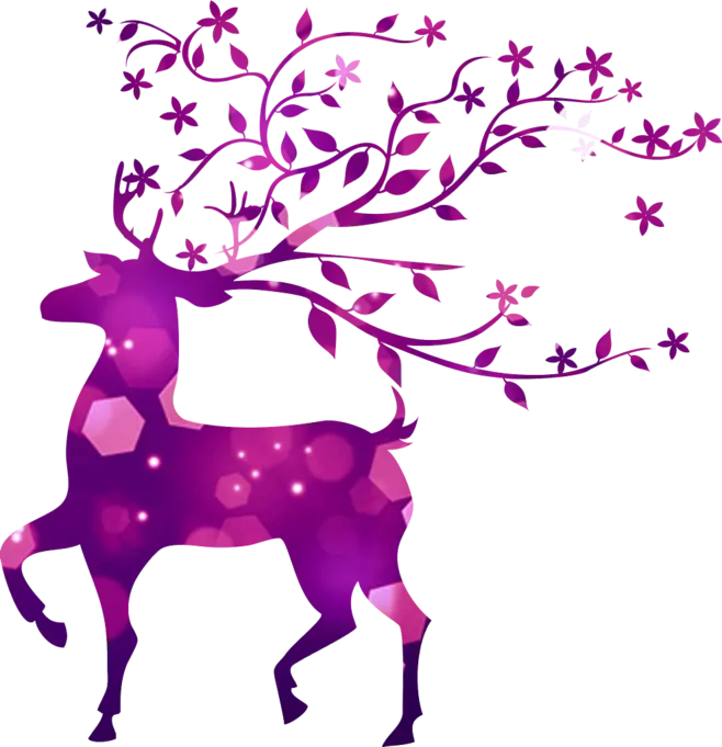 عکس PNG و زیبا هنری گوزن Deer دوربری شده و بدون زمینه