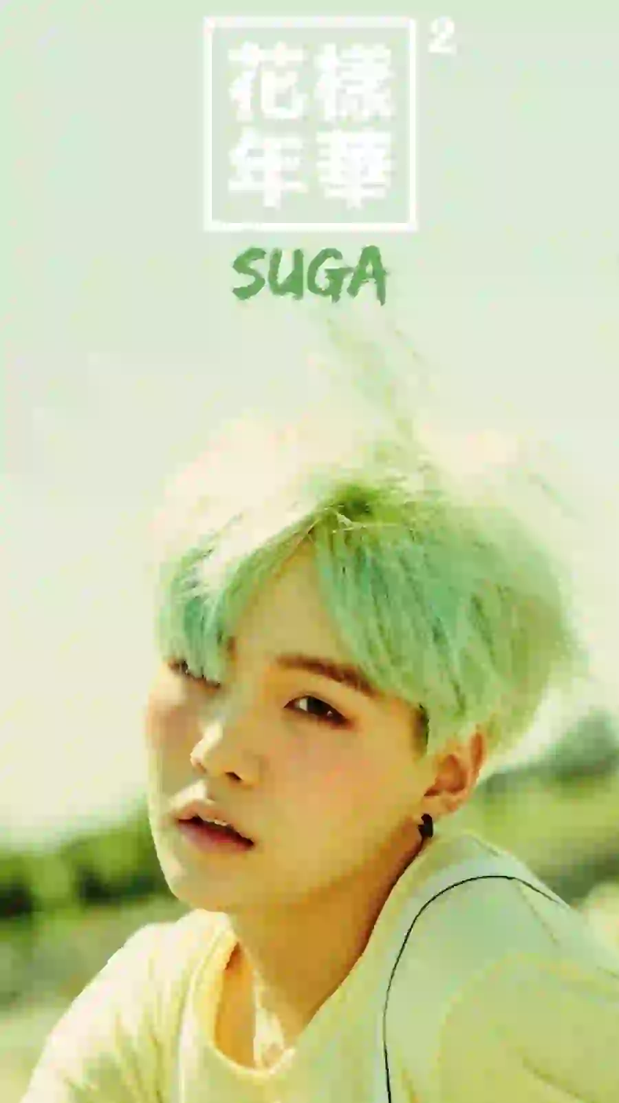 تصویر برای بکگراند صفحه قفل گوشی از شوگا عضو بی تی اس BTS
