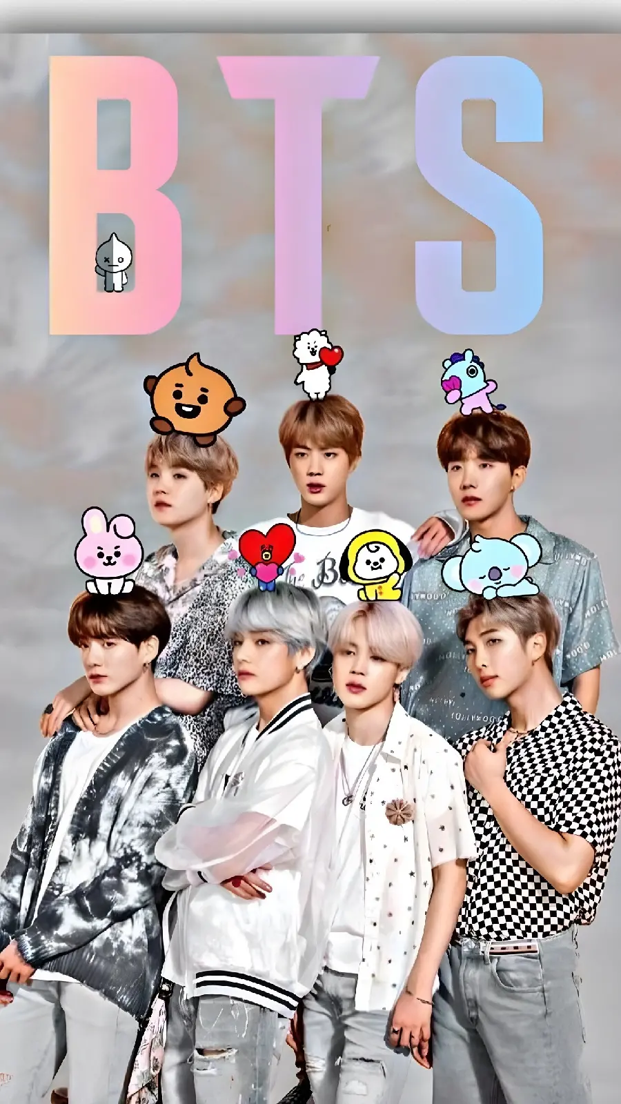 تصویر بکگراند و والپیپر مخصوص آیفون طرح بی تی اس BTS