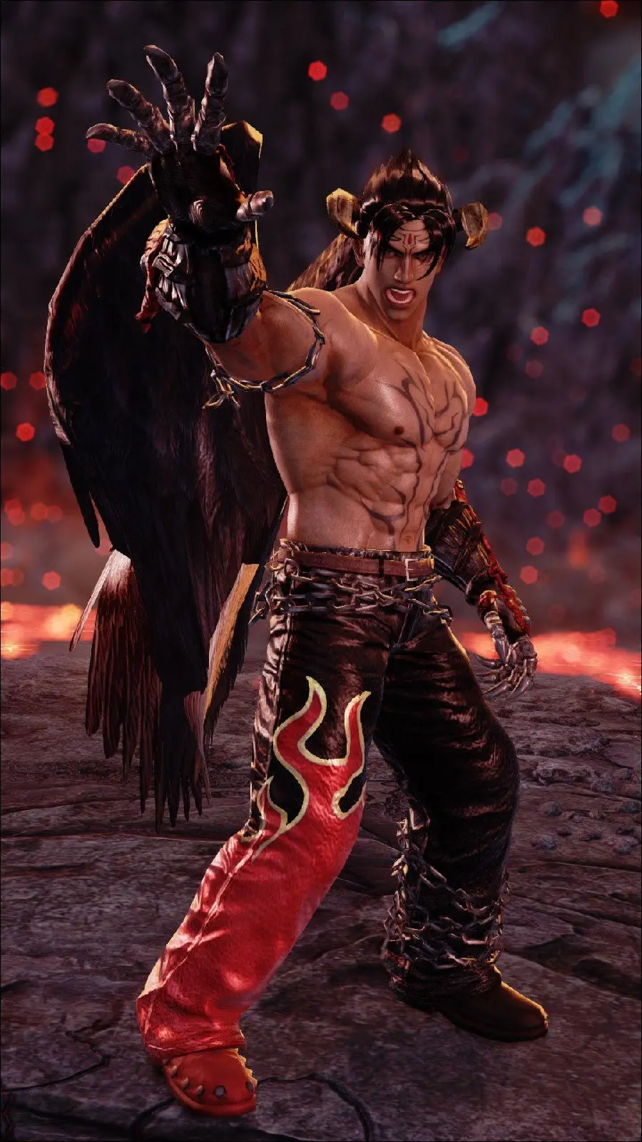 استوک با ژست مبارزه و حمله از جین کازاما Jin Kazama