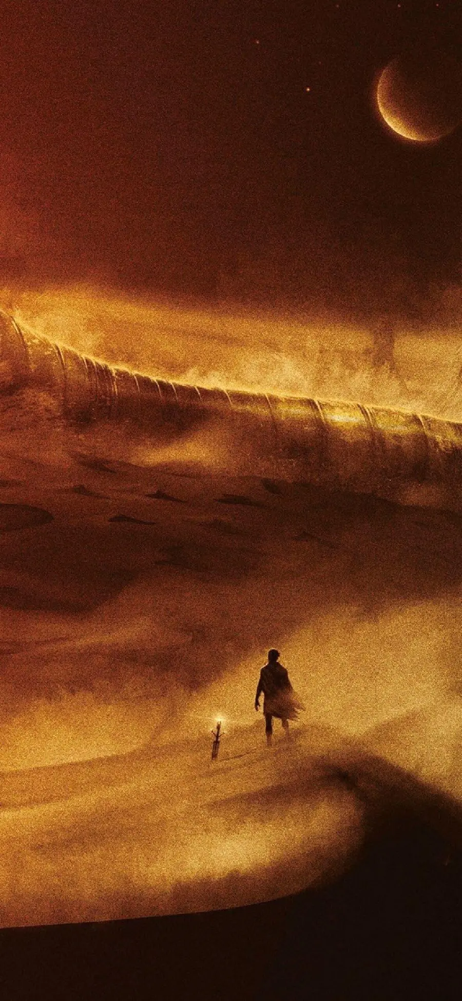 تصویر طراحی شده برای گوشی از فیلم جذاب تلماسه Dune 2