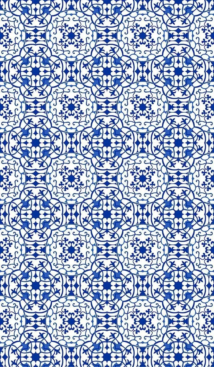تکسچر و بافت عربی با نقوش آبی زیبا