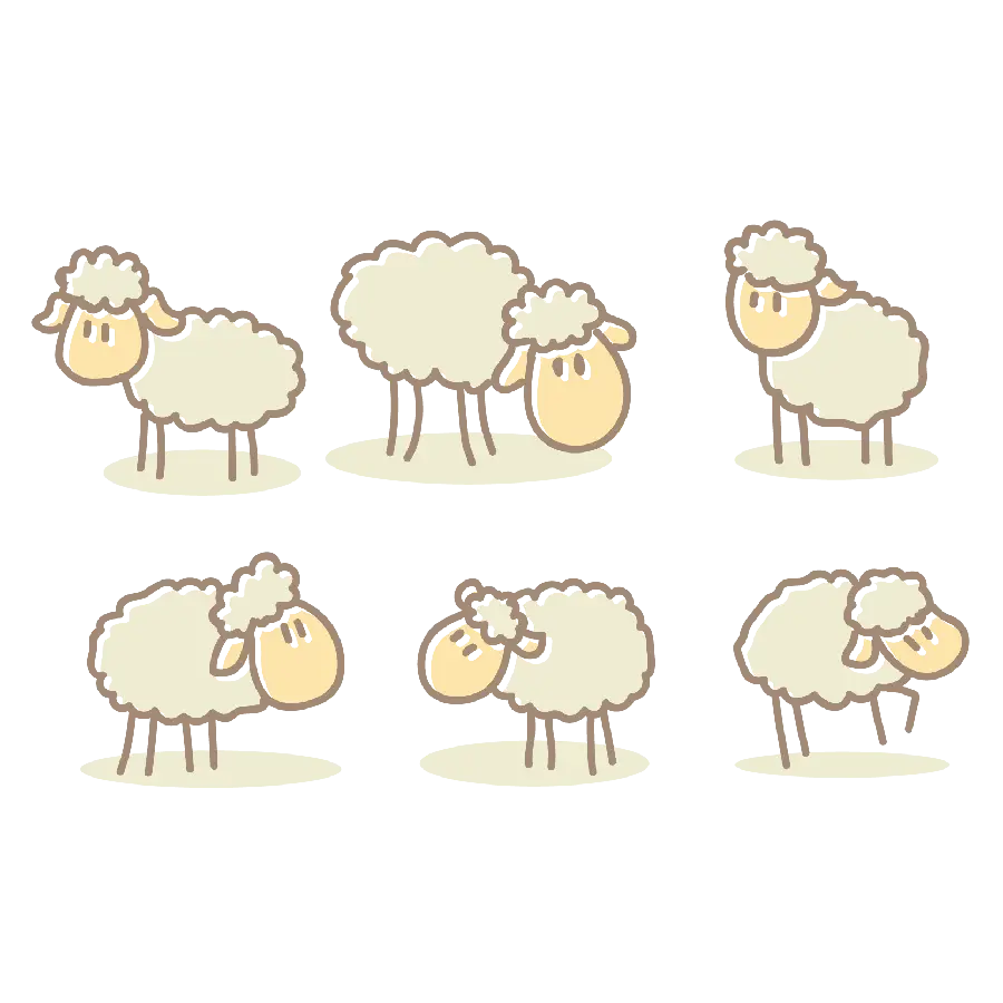 فایل png و تصویر دوربری شده از گوسفند کارتونی جهت ایده نقاشی