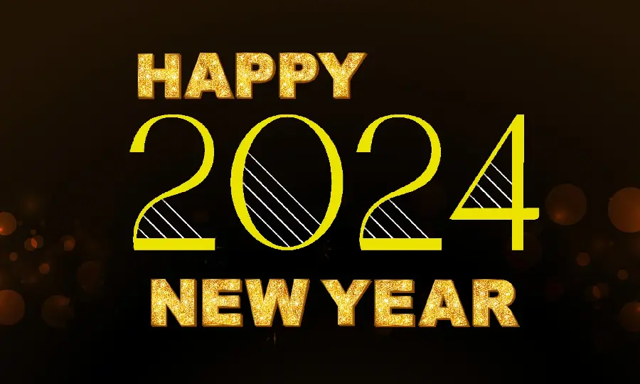 عکس نوشته انگلیسی برای تبریک سال نو میلادی و کریسمس 2024