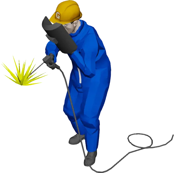 دانلود عکس با بک گراند شفاف جوشکاری اصولی برای طراحی وب