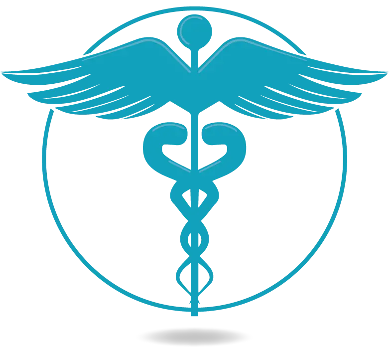 عکس عصای زئوس به رنگ آبی خوشرنگ نماد پزشکی و سلامت
