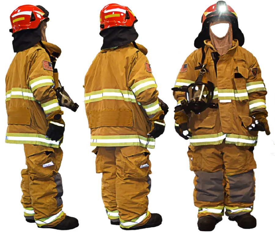تصویر png لباس های آتش نشانی ضد حریق برای بنرهای تبلیغاتی