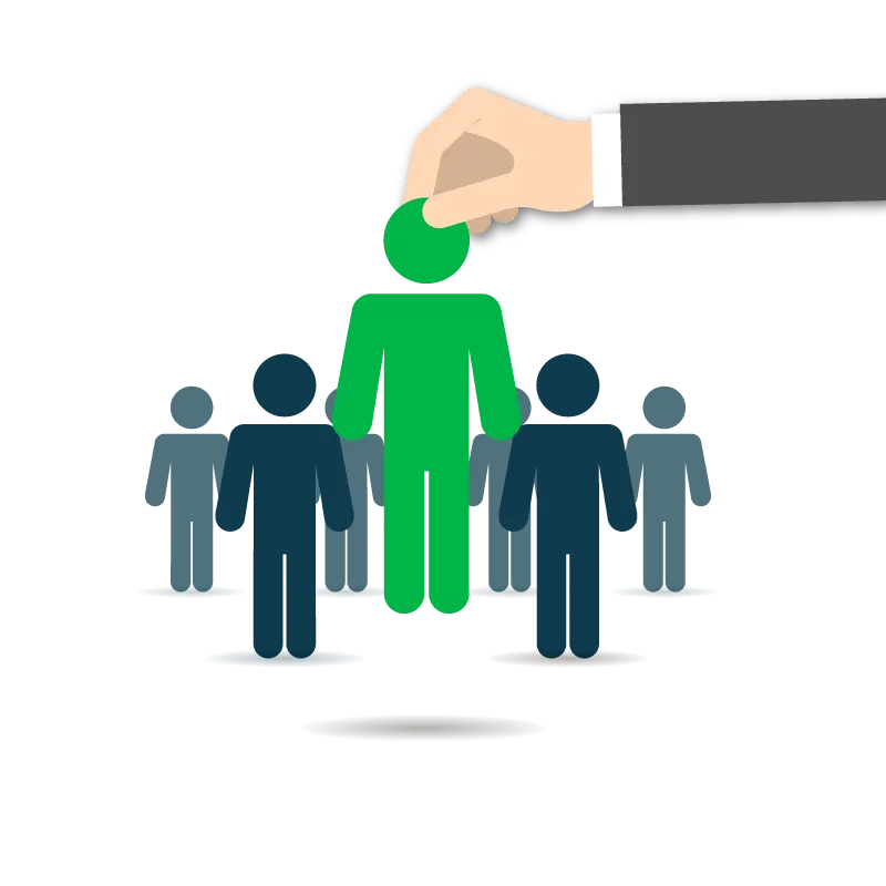 فایل شفاف استخدام کردن در بخش دفتری برای بنرهای تبلیغاتی