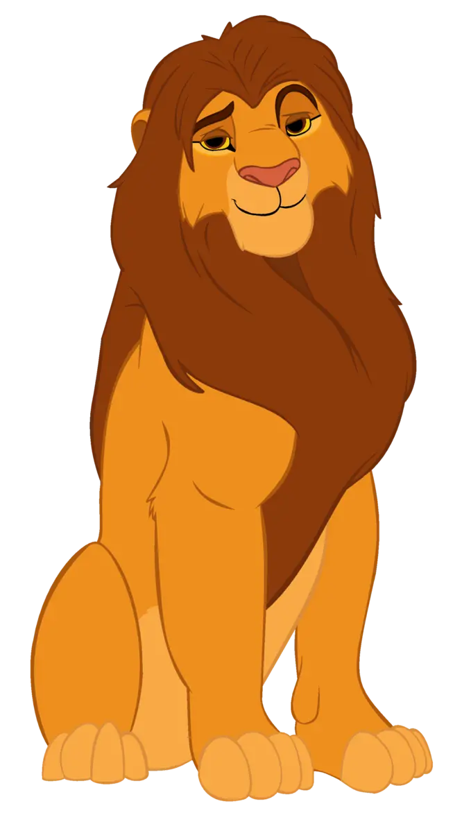 PNG زیبای کارتونی شیر شاه برای پست و استوری اینستاگرام