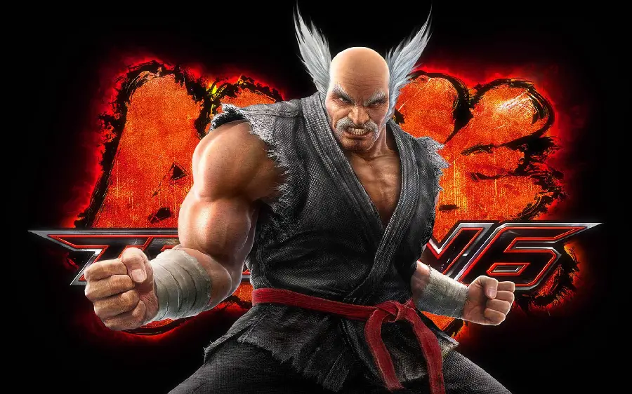 تصویر پس زمینه از پوستر Tekken6 با حضور هیهاچی میشیما Heihachi Mishima