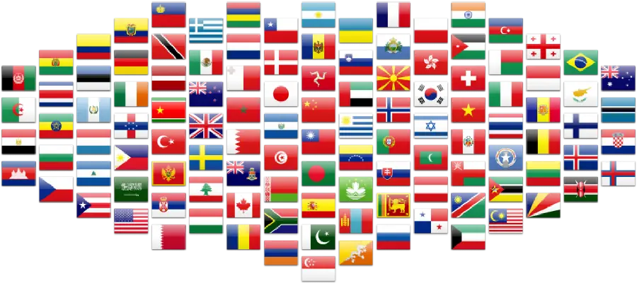 عکس پرچم های مختلف کشور های جهان با فرمت PNG