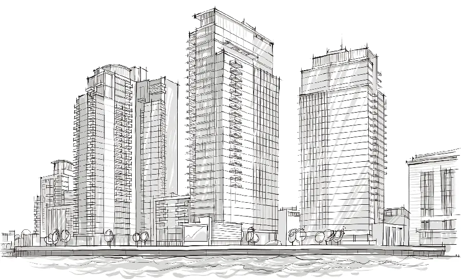 دانلود رایگان عکس پلان نقشه معماری ساختمان های بلند و مدرن 