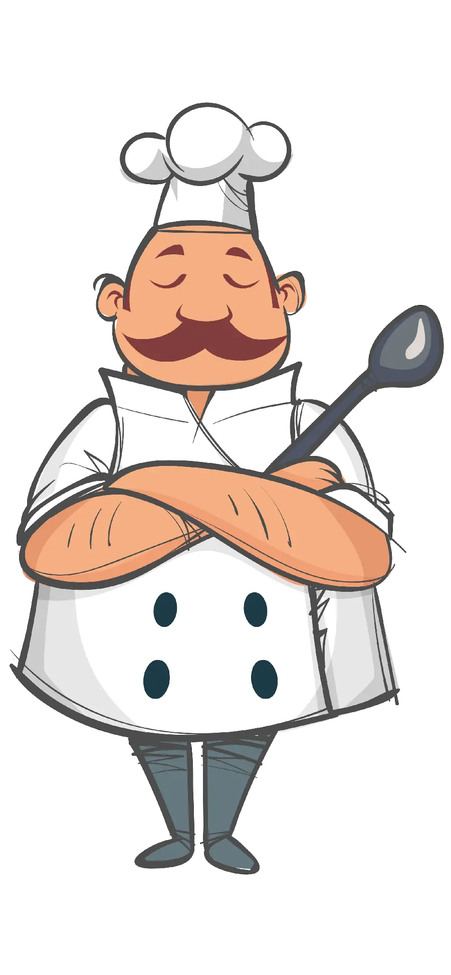عکس پی ان جی png و دور بری شده آشپز مناسب استفاده به عنوان لوگو 
