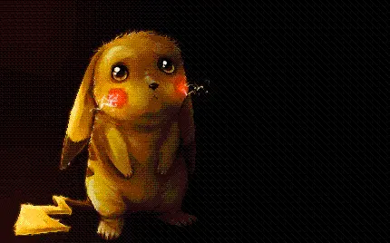 عکس شخصیت انیمیشنی غمگین Pikachu با کیفیت بالا