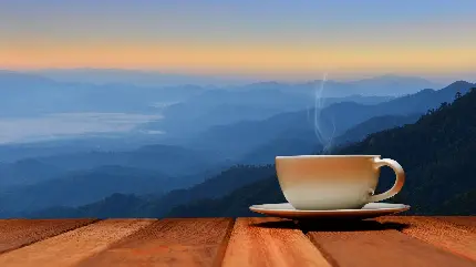 عکس یک فنجان چای داغ دلچسب در هوای سرد 2023