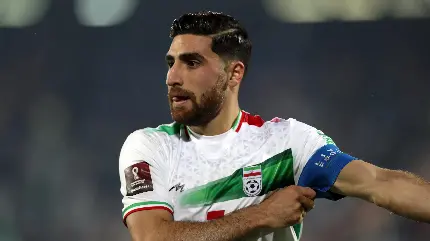 والپیپر علی رضا جهانبخش بازیکن فوتبال با استعداد و جذاب ایرانی