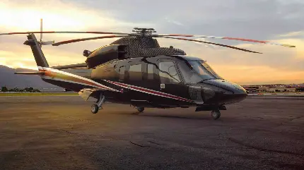 عکس هلیکوپتر خصوصی با دیزاین مدرن برای پروفایل 