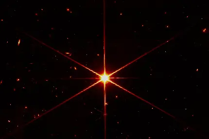 تصویر ستاره درخشان در آسمان شگفتی توسط تلسکوپ فضایی جیمز وب