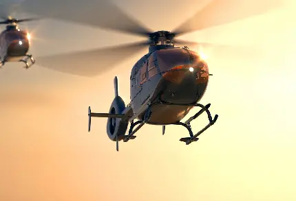 پرواز هلیکوپتر های شخصی در فراز آسمان 