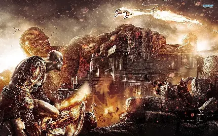 تصویر زمینه یونانی از بازی ویدیویی God Of War مناسب لپ تاپ