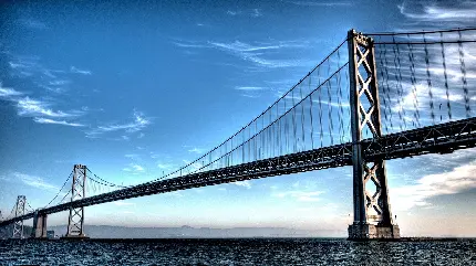 پل خلیج سانفرانسیسکو در نمای جالب در سال 1403