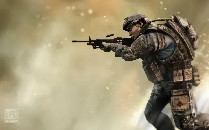 عکس انیمیشن سرباز درحال جنگ و نبرد برای بکگراند 