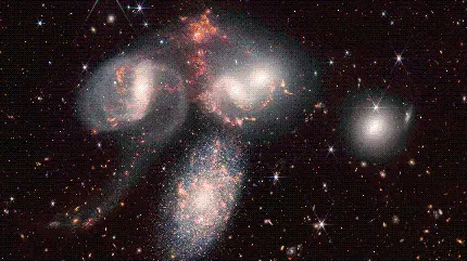 عکس منتشر شده توسط تلسکوپ فضایی جیمز وب از کهکشان های مختلف