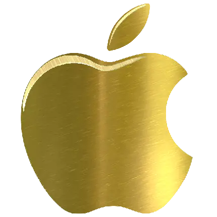 عکس پی ان جی لوگوی طلایی سیب اپل با کیفیت بسیار بالا