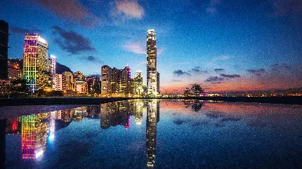 والپیپر زیبا از معماری هنگ کنگ با کیفیت خیلی خوب 8k