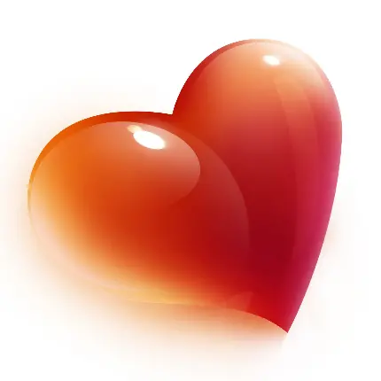 دانلود تصویر استوک ولنتاین قلب قرمز با زمینه سفید 